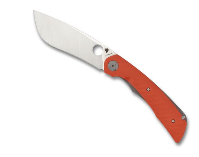 Spyderco Subvert Folding Knife G-10 PlainEdge Black Orange - Spyderco