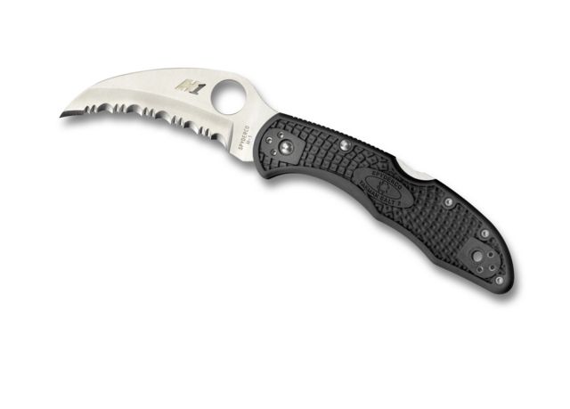 Spyderco Tasman Salt 2 Lightweight SpyderEdge Folding Knife FRN Handle Black - Spyderco