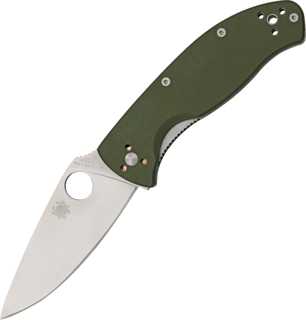 Spyderco Tenacious Folding Knife3.375in8Cr13MoV SteelStandard EdgeGreenG10 Handle - Spyderco