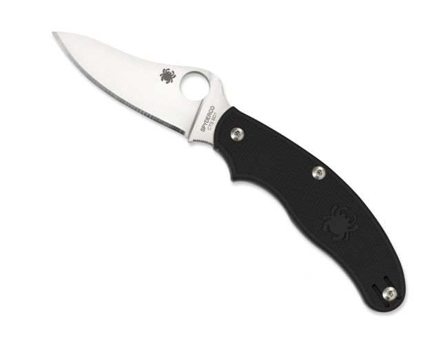 Spyderco UK Penknife Black FRN Handle Drop Point FE Blade Fold Knife - Spyderco