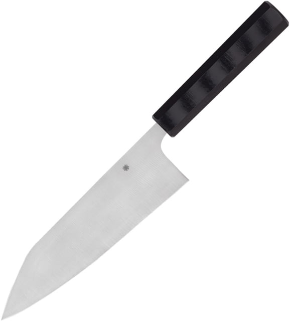 Spyderco Wakiita Bunka Santoku Knife 7.63" satin finish CTS-BD1 stainless blade Black G10 handle - Spyderco
