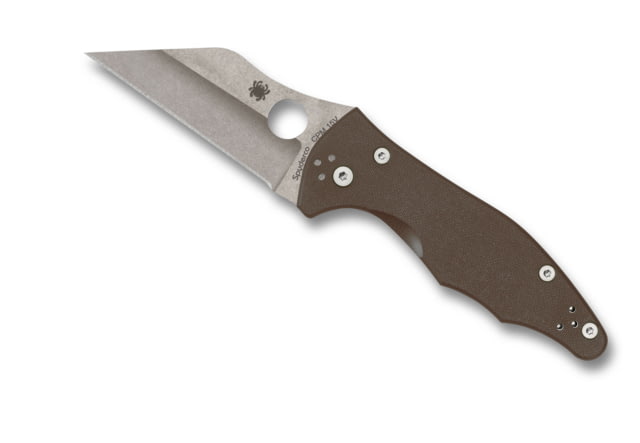 Spyderco Yojimbo 2 Folding Knife 3.19 in CPM 15V Brown G10 - Spyderco
