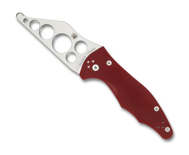 Spyderco Yojimbo 2 Folding Knife 3.2in CTS BD1N Wharncliffe Red G10 Handle