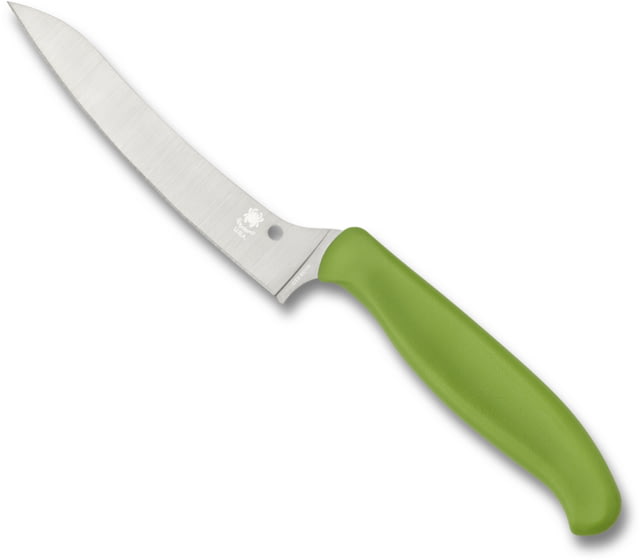 Spyderco Z-Cut Pointed Tip 4.4 in Plain Green Handle - Spyderco