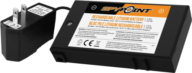 Spypoint Rechargeable Lithium Battery Kit, Black LIT-C-8