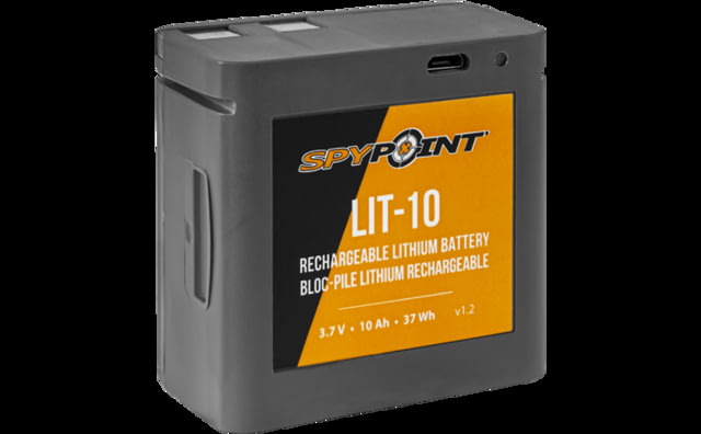 Spypoint Rechargeable Lithium Battery Pack Kit, Black, LIT-10