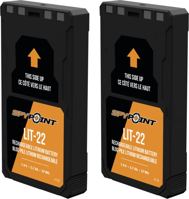 Spypoint LIT-22 Rechargeable Lithium Battery Pack, 2 Pack, 5538