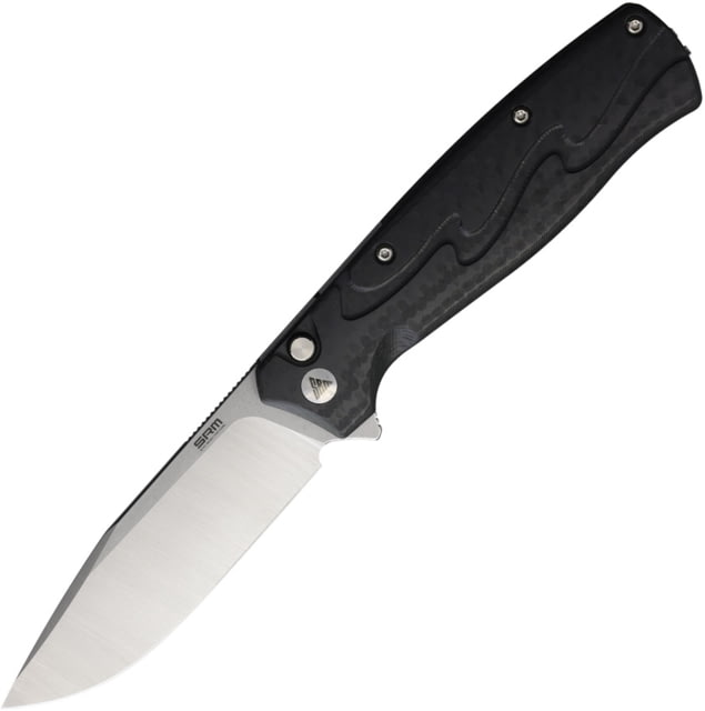 SRM Knives 221X Button Lock Black SRM - Srm Knives