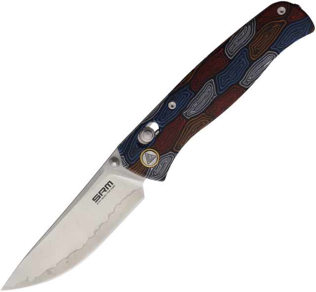 SRM Knives 255L Ambi Lock Damascus SRM