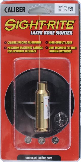 SSI Sight-Rite Cartridge Laser Bore Sighter - .270 WSM .300 WSM .325 WSM 7MM WSM