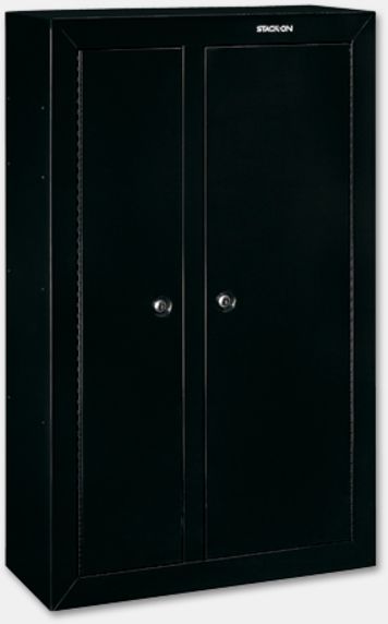 Stack-On 10 Gun Double Door Steel Security Cabinet Black DS - Stack-On