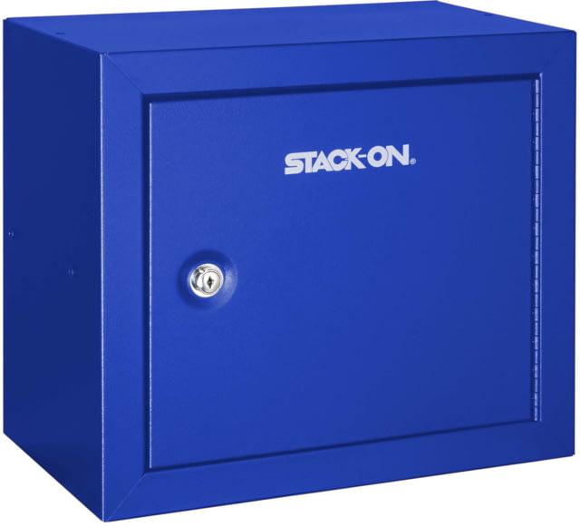 Stack-On Compact Welded-Steel Pistol Ammo Cabinet Blue Medium - Stack-On