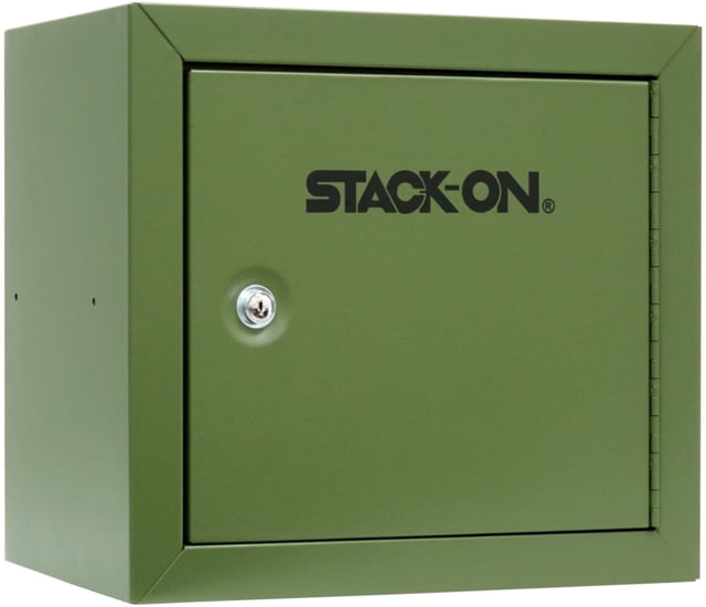 Stack-On Compact Welded-Steel Pistol Ammo Cabinet Green Medium - Stack-On