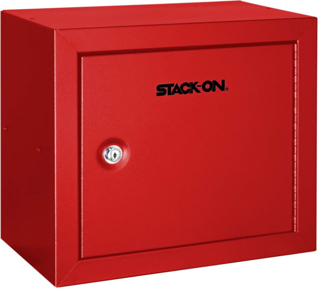 Stack-On Compact Welded-Steel Pistol Ammo Cabinet Red Medium - Stack-On