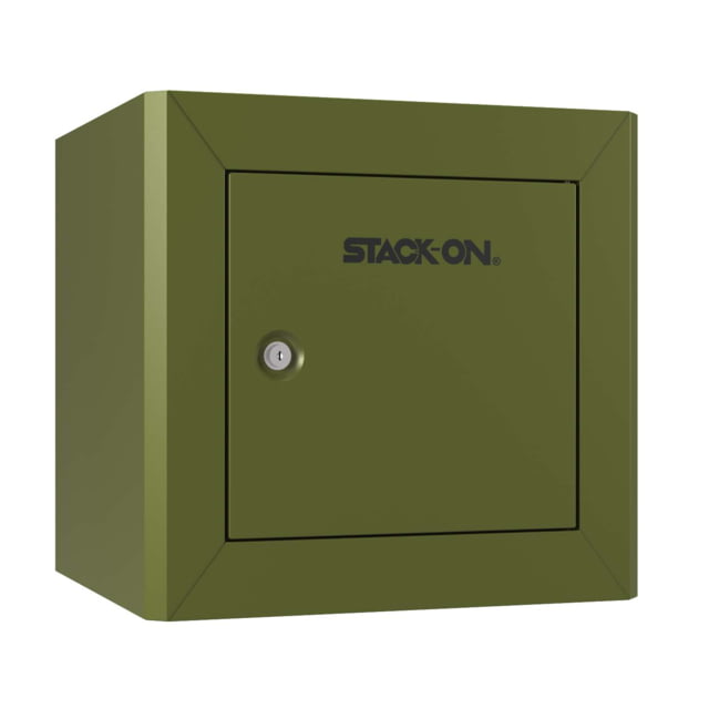 Stack-On Compact Welded-Steel Pistol Ammo Cabinet With Foam-Padded Bottom Green X-Large - Stack-On