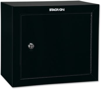 Stack-On Pistol/Ammo Steel Cabinet w/ 1 Removable Shelf Medium Black - Stack-On