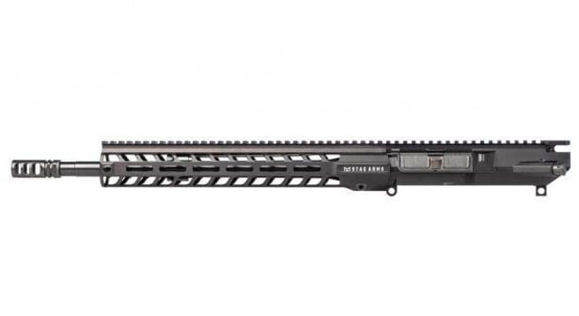 Stag Arms AR-10 Tactical Left Hand Upper Receiver 308 Win 16in Barrel TAC-GOV-CMV Profile 1-10 Twist 5/8X24 Thread VG6 Gamma Black - Stag Arms