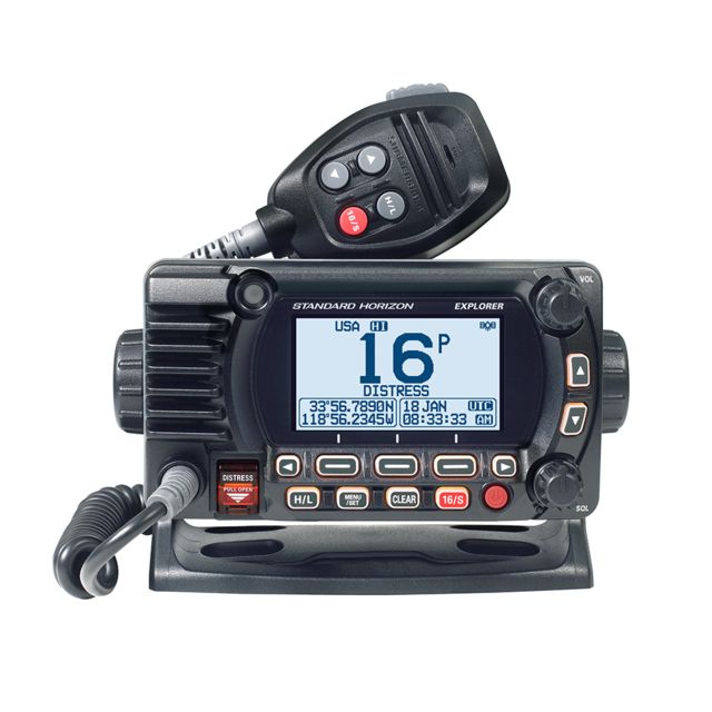 Standard Horizon  Fixed Mount VHF w/GPS - Black - Standard Horizon