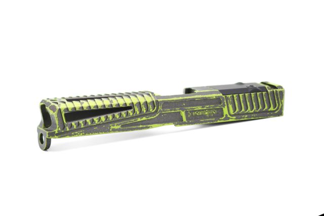 Statement Defense Overbite Slide Trijicon RMR Optic Cut Glock 17 Gen3 Green/Grey Battleworn - Statement Defense