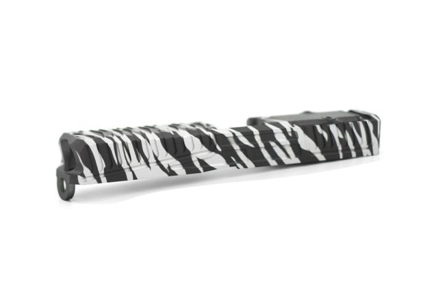 Statement Defense Overbite Slide Trijicon RMR Optic Cut Glock 17 Gen3 Silver/Black Tiger Stripe - Statement Defense