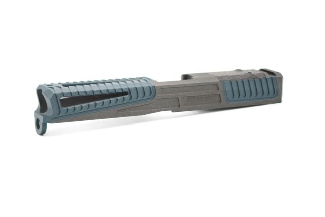 Statement Defense Overbite Slide Trijicon RMR Optic Cut Window Cut Glock 17 Gen3 Blue/Grey 2-Tone - Statement Defense
