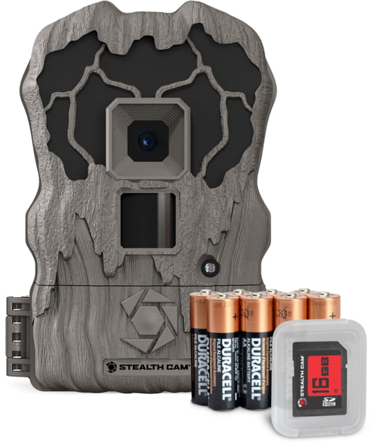 Stealth Cam QV16 16 MP Camera Combo Kit Includes 8 AA Batteries Distressed Stc-Qv16K - Stealth Cam
