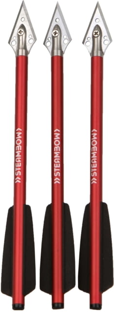 Steambow AR-Series Broadhead Arrows Set of 3 Red - Steambow