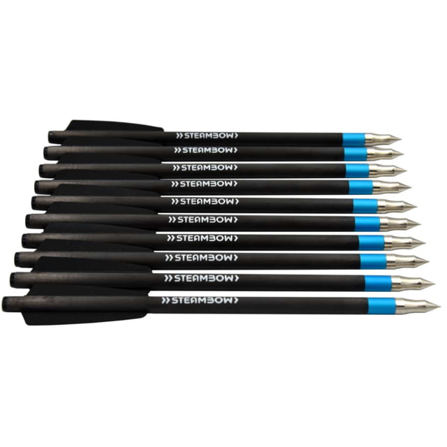 Steambow AR-Series - Carbon Heavy Bodkin Target Arrows Set of 10 pcs Black - Steambow