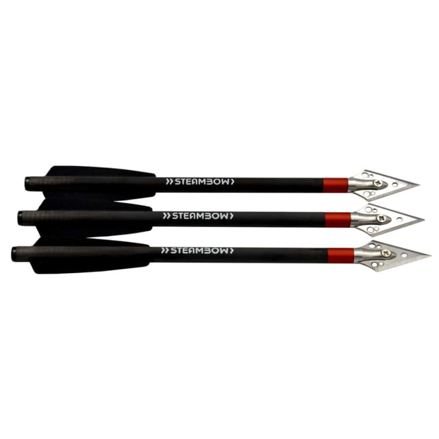Steambow AR-Series - Carbon Heavy Bodkin Hunting Arrows Set of 10 pcs Black - Steambow