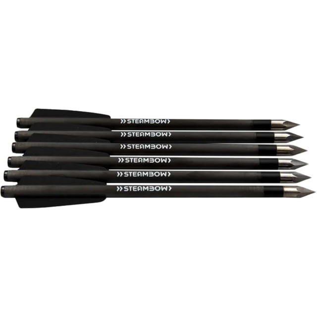 Steambow AR-Series - Carbon Light Bodkin Arrows set of 6 pcs Black - Steambow