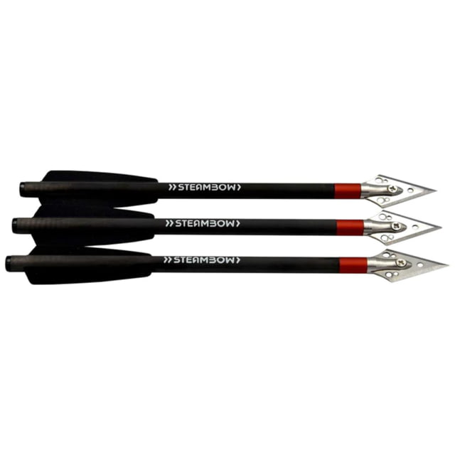Steambow AR-Series - Carbon Light Hunting Arrows set of 3 pcs Black - Steambow