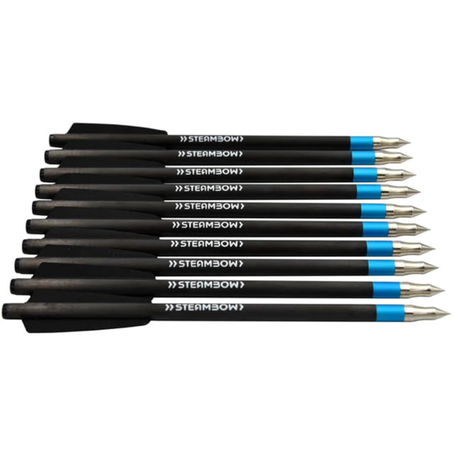 Steambow AR-Series - Carbon Light Target Arrows set of 10 pcs Black - Steambow