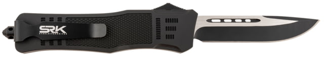 Steel River Knives Knives Spartan 3.75in Drop Point Black/Silver 440C SS Blade 5.5in Aluminum Zinc Alloy Handle