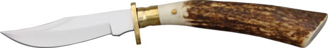Steel Stag Small Hunter Fixed Knife SS Blade Genuine stag round design handle - Steel Stag