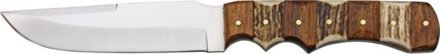 Steel Stag Stag Hunter Fixed Knife SS Blade One-piece curved design stag handle - Steel Stag
