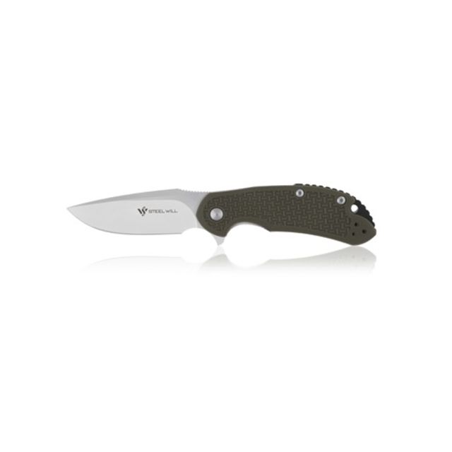 Steel Will Cutjack C22M Folding Knife 3in D2 Steel FRN OD Green - Steel Will