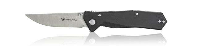 Steel Will Daitengu Folding Knife 3.25in D2 Steel G10 Handle Satin Finish Stainless Steel/Black - Steel Will