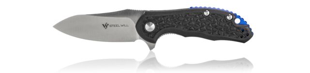 Steel Will Modus Folding Knife 2.75 inch D2 Steel Clip Point Black FRN Handle Stainless Steel - Steel Will
