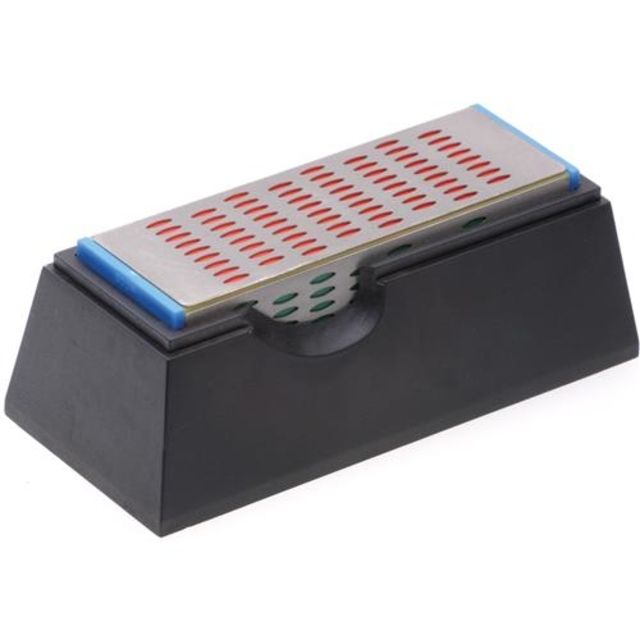 Steelex 2 in. x 6 in. Four-Sided Diamond Hone w/ Stand Slip Resistance Rubber Feet - Steelex