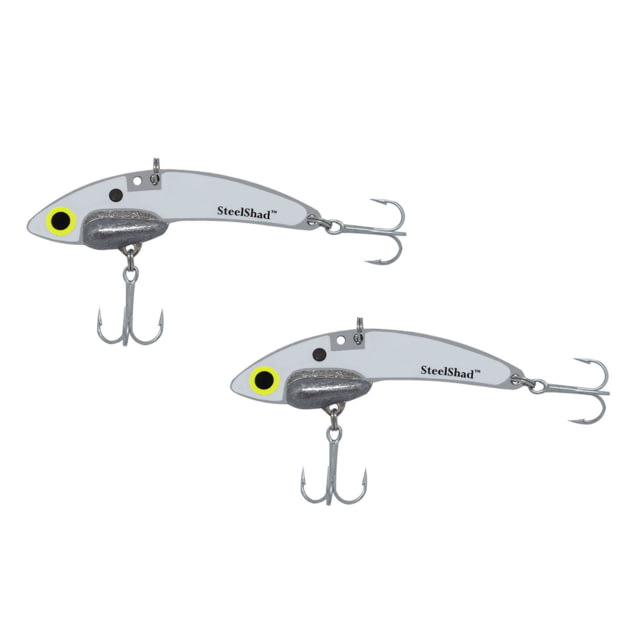 SteelShad Mini 2 Pack 1/4 Oz White Shad
