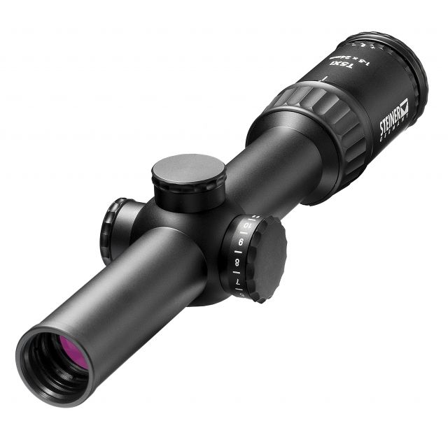 Steiner T5Xi 1-5x24 mm Rifle Scope 30mm Tube Second Focal Palne Red 3TR / 7.62 mm Reticle Matte Black - Steiner