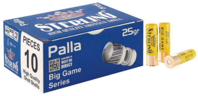 Sterling Tornado Slugs 20 Gauge 7/8 Oz 2 3/4 In Shotgun Slugs Ammo 10 Round rling Tornado Slugs 20 Gauge 7/8 Oz 2 3/4 In Shotgun Slugs 10 Round Ammo