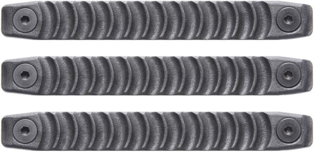 STNGR Gecko 3-Slot M-Lok Rail Cover Panel 3-Pack Black