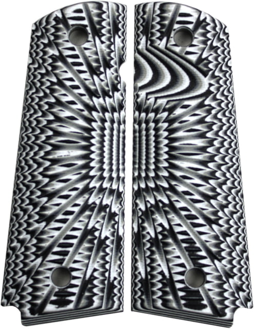 Stoner CNC Aggressive Starburst G10 Gun Grips fit  Full Size Arctic Camo  Full Size-Slim-188 Magwell - Stoner Cnc