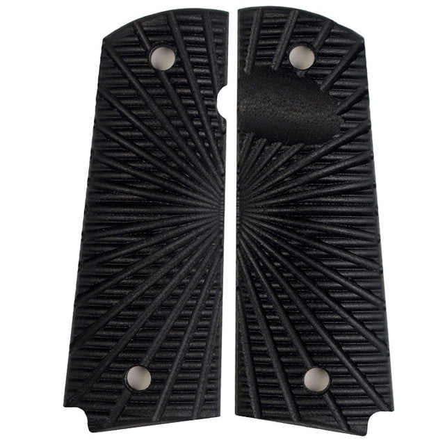 Stoner CNC Aggressive Starburst G10 Gun Grips fit  Full Size Black  Full Size-Slim-Magwell - Stoner Cnc