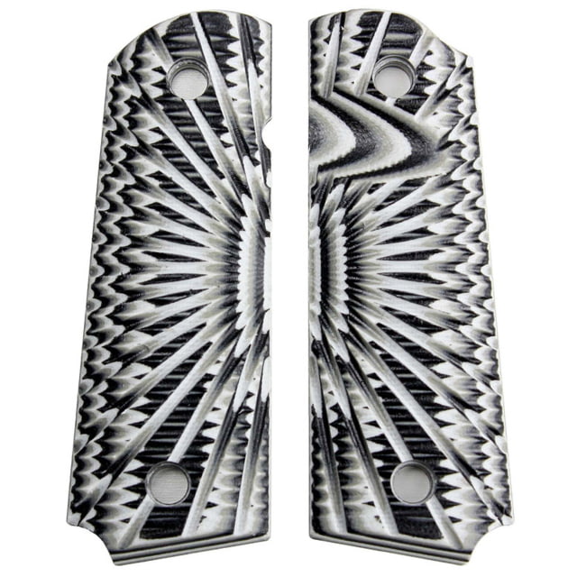 Stoner CNC Browning 1911-22 Aggressive Starburst G10 Gun Grips fit 1911-22 and .380 Auto 85percent Frame Arctic Camo - Stoner Cnc