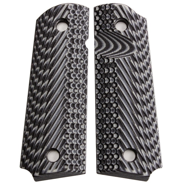 Stoner CNC Browning 1911-22 Slash and Burn G10 Gun Grips fit 1911-22 and .380 Auto 85percent Frame Grey Black - Stoner CNC
