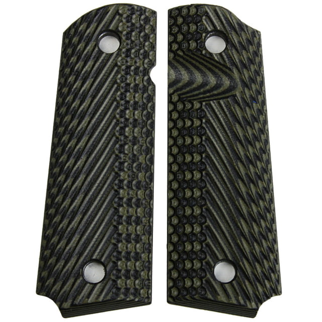 Stoner CNC Browning 1911-22 Slash and Burn G10 Gun Grips fit 1911-22 and .380 Auto 85percent Frame OD Green - Stoner CNC