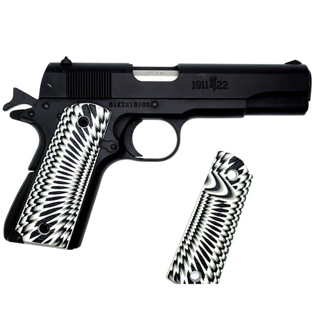 Stoner CNC Browning 1911-22 Starburst G10 Gun Grips fit 1911-22 and .380 Auto 85percent Frame Arctic Camo - Stoner CNC