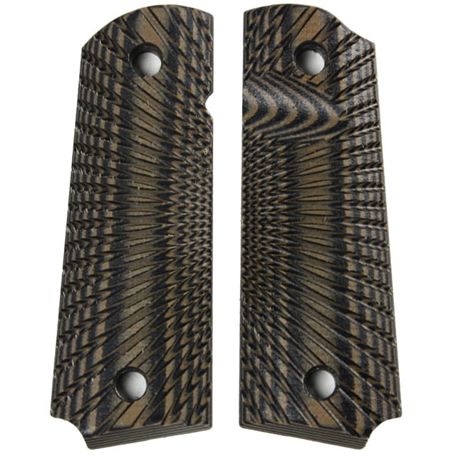 Stoner CNC Browning 1911-22 Starburst G10 Gun Grips fit 1911-22 and .380 Auto 85percent Frame Brown Black - Stoner Cnc